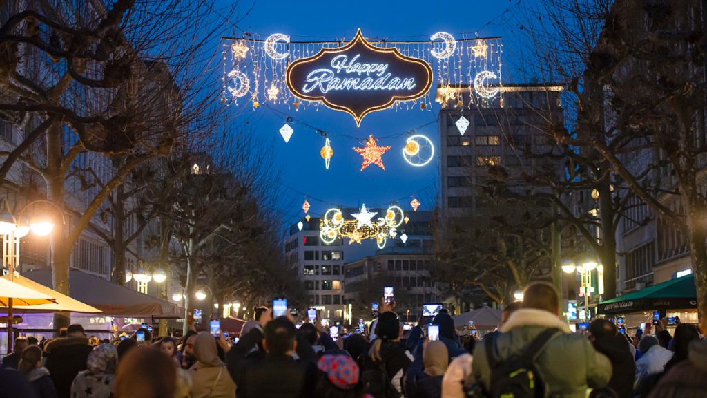 Die Ramadan-Beleuchtung in Frankfurt