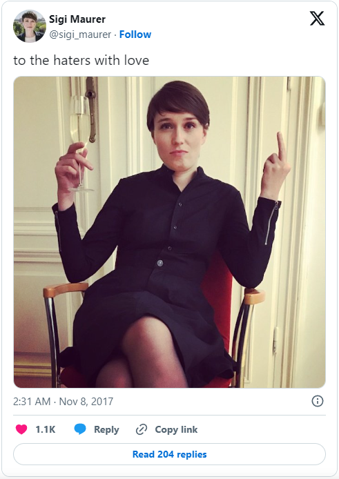 Sigi Maurers Botschaft an ihre Hassposter am 8. November 2017
