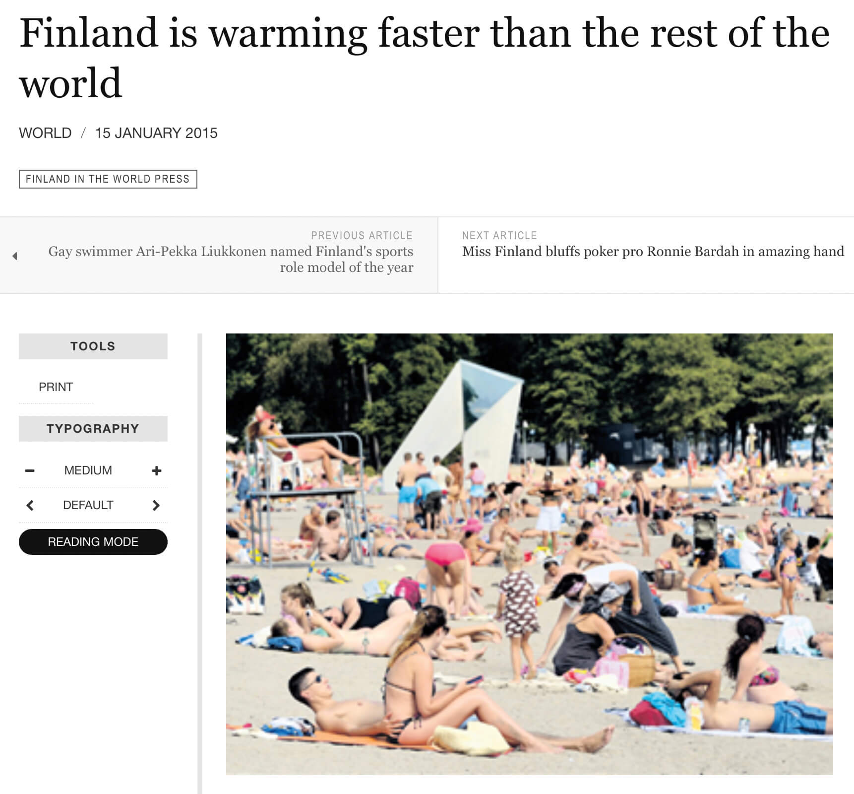 Helsinki Times Screenshot