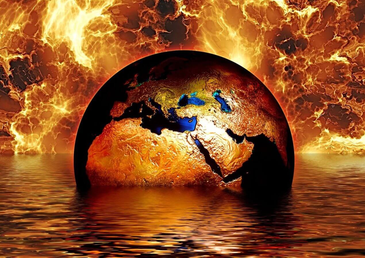 Droht die Klima-Apokalypse samt Hungersnot? Axel Bojanowski entwarnt.Pixabay/Grafik