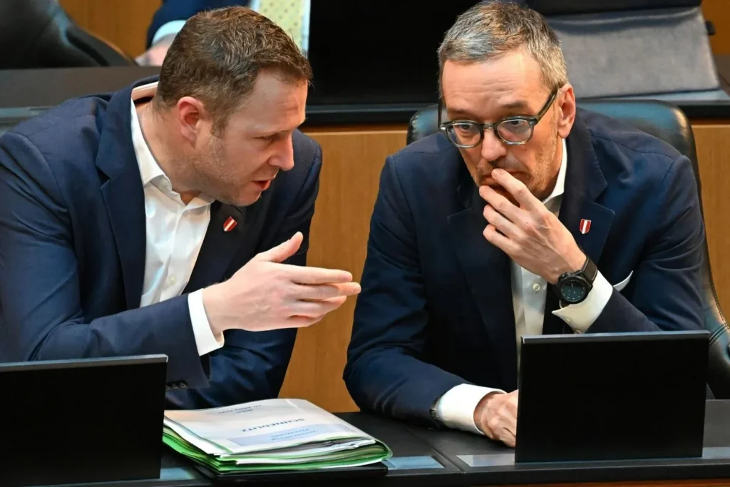 Michael Schnedlitz und Herbert Kickl