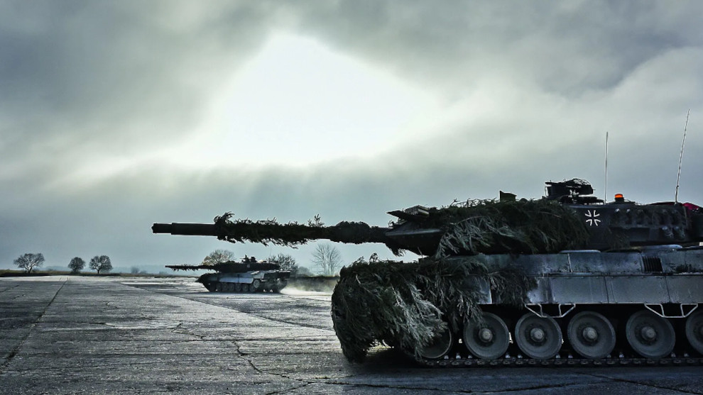 Panzer des Typs Leopard 2 A6