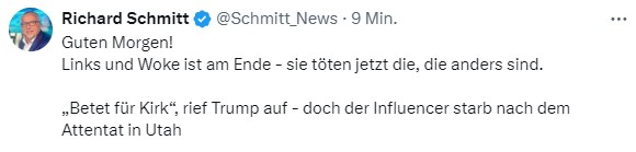 Richard Schmitt Post auf X